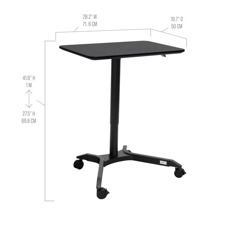 Seville Classics AIRLIFT® airLIFT 28" W Adjustable Height Rolling Laptop Desk Stand