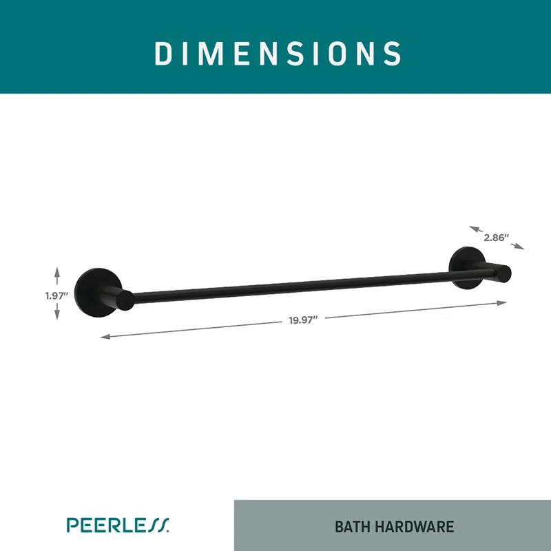 Peerless Faucets Precept 1 Wall Towel Bar PA647-18BL