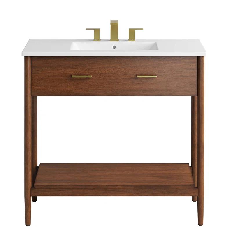 Modway Modway Zaire 36'' Single Bathroom Vanity with Ceramic Top