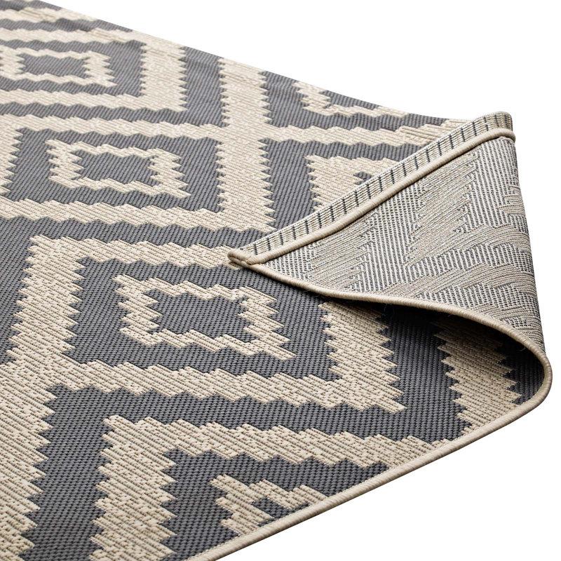 Modway Modway Jagged Geometric Diamond Trellis Indoor and Outdoor Area Rug