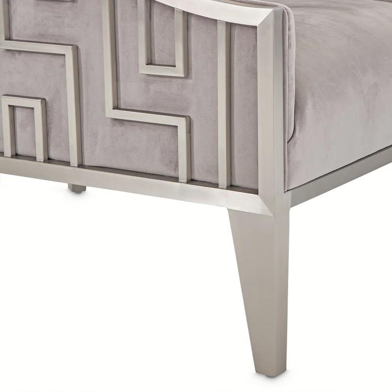 Michael Amini Roxbury Park Velvet Armchair