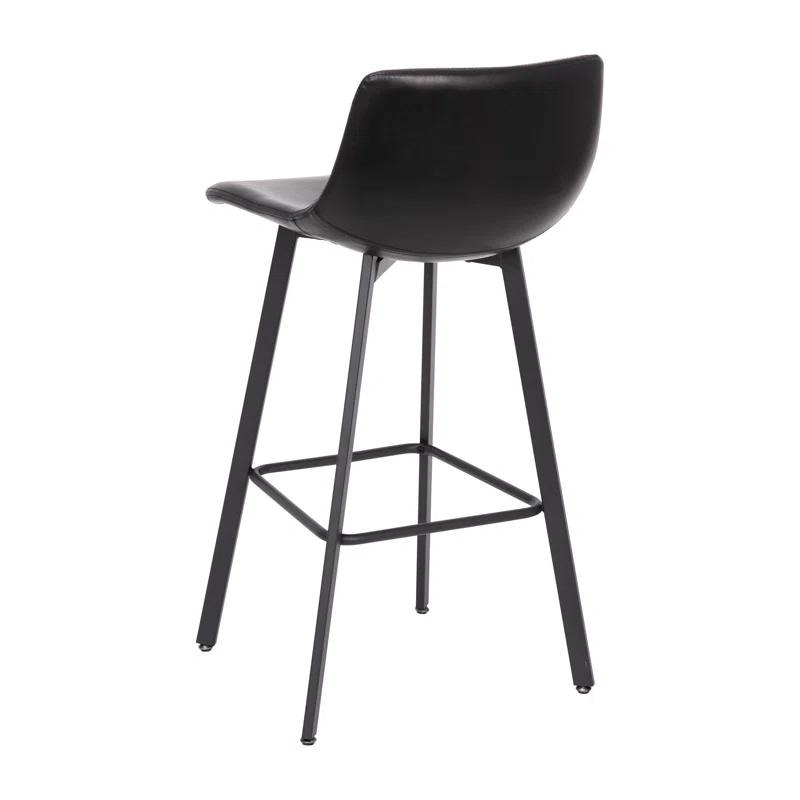 Taylor & Logan Brandy Upholstered Counter Stool with Metal Frame (Set of 2)