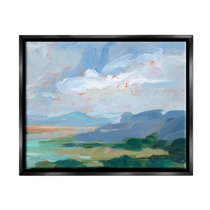 Stupell Industries " Ocean Cliffs Abstract Landscape " by Ethan Harper Painting Print