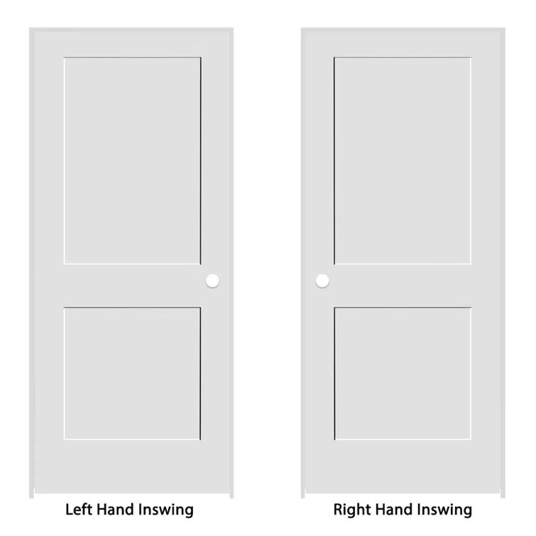 Trimlite Primed 2 Panel Interior Shaker Door Prehung with 4-9/16" Jambs