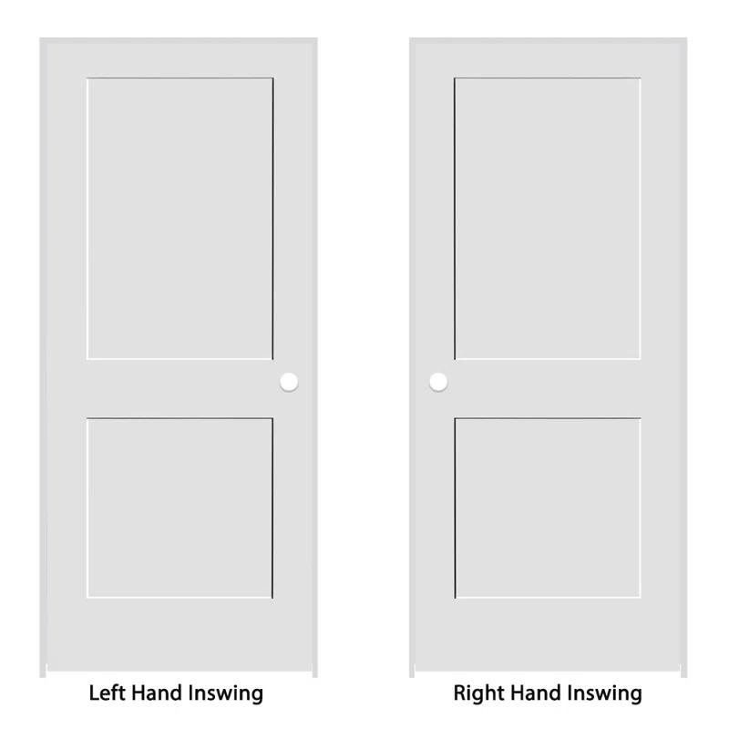 Trimlite Primed 2 Panel Interior Shaker Door Prehung with 4-9/16" Jambs