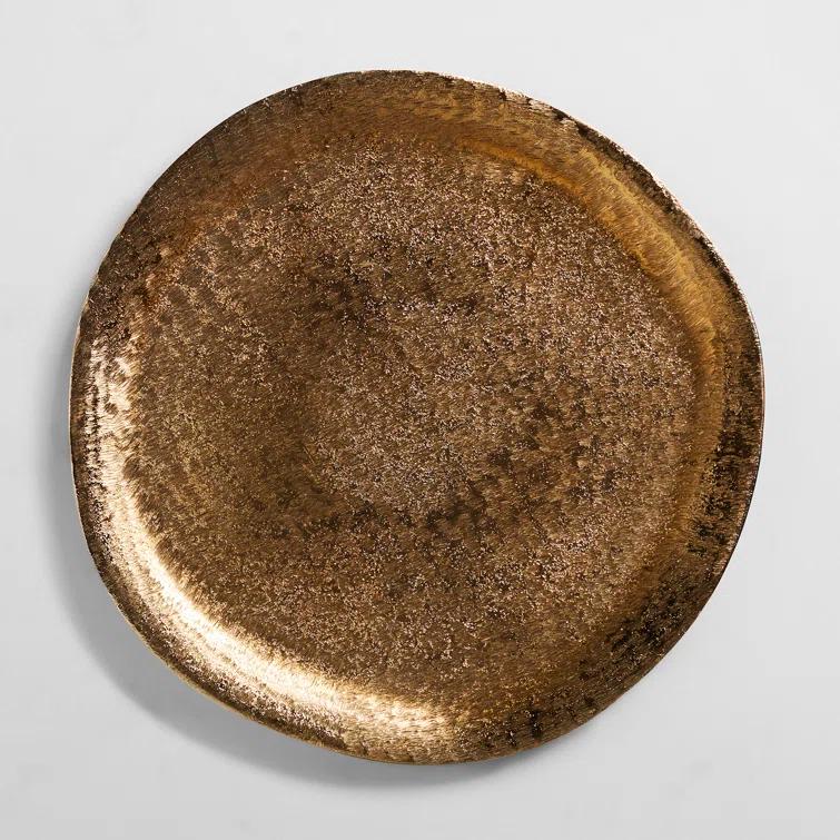 Zadia Brushed Metal Charger Plate (Set of 4)
