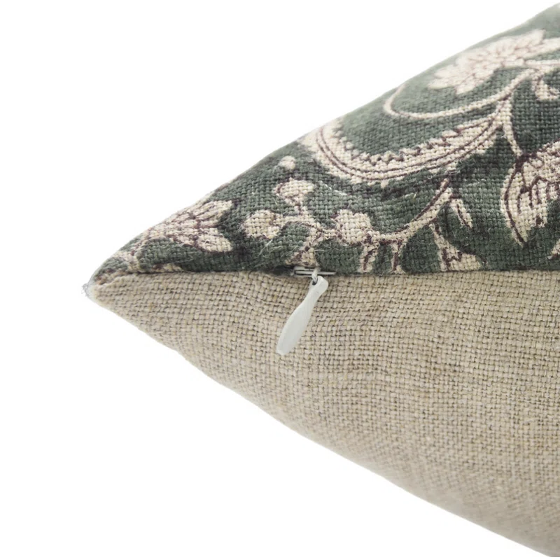 Fabdivine Floral Linen  Pillow Cover for Indoor/Outdoor