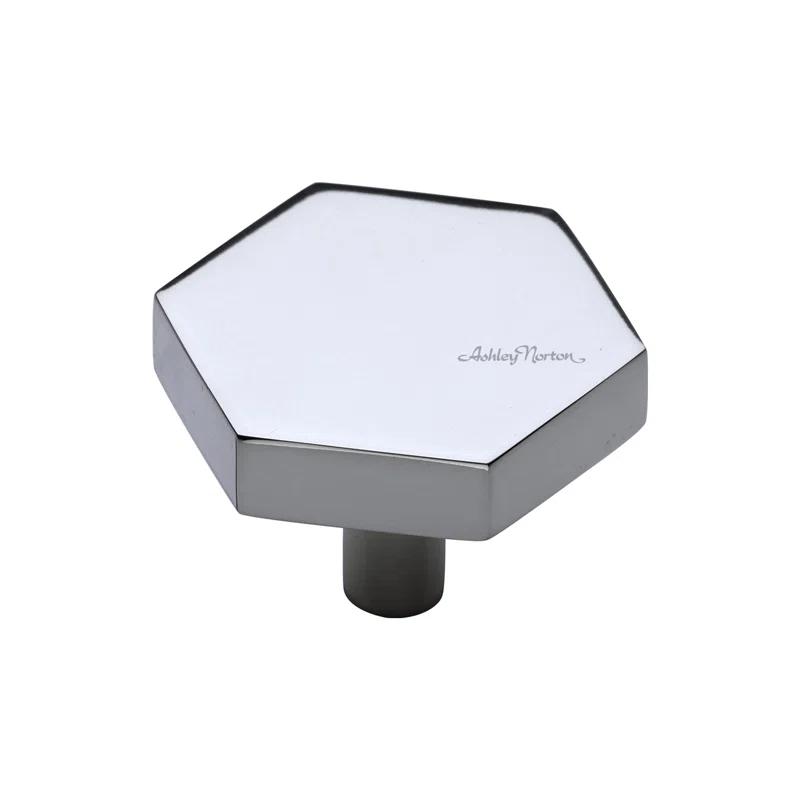 Ashley Norton Oversized Hex 1 3/4" Length Geometric Knob