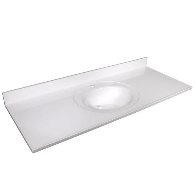 Design House Cultured Marble Vanity Top with Backsplash & Reviews | Wayfair