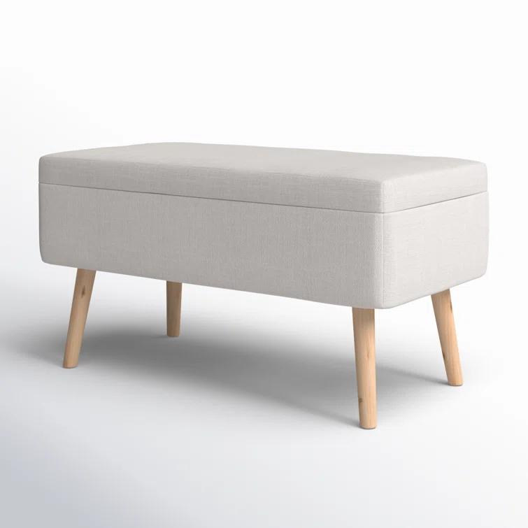 Mercury Row® Beyers Fabric Upholstered Storage Bench