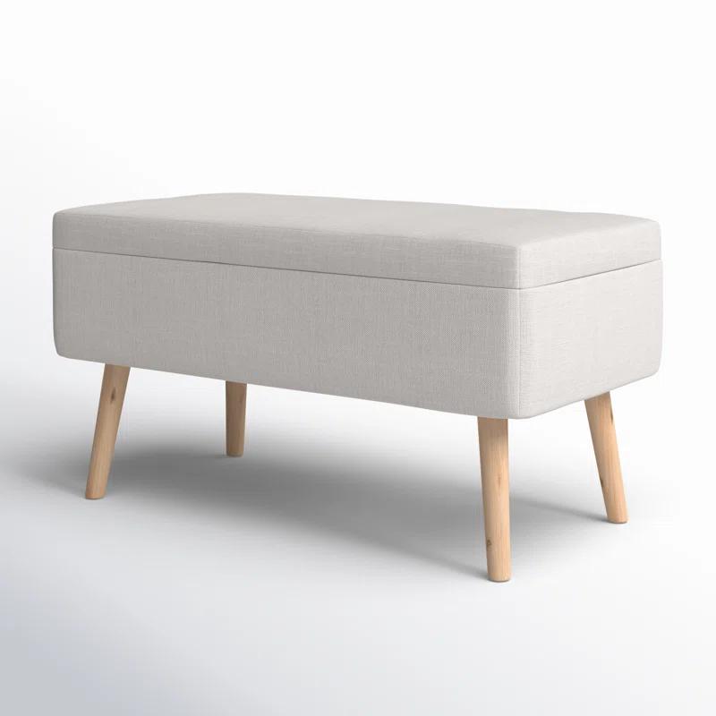 Mercury Row® Beyers Fabric Upholstered Storage Bench