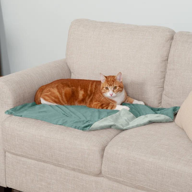 FurHaven Waterproof Faux Velvet Throw Blanket