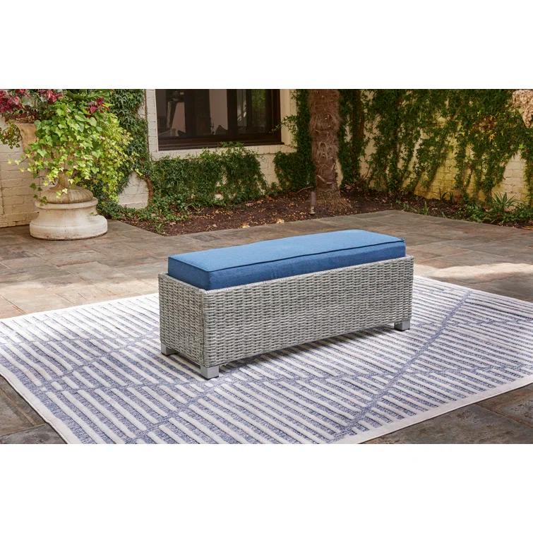 Latitude Run® Lylou Beach Rattan Picnic Bench | Wayfair