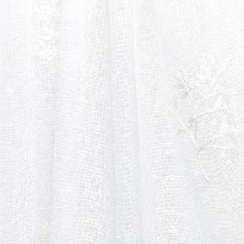 Nicole Miller Nicole Miller New York Mabel Sheer Rod Pocket Curtain Panels Pair (Set of 2)