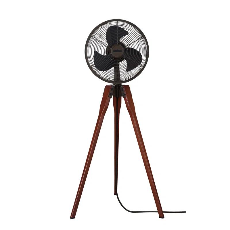 Wood Tripod Floor Fan