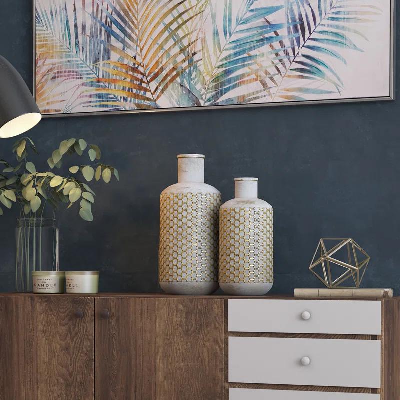 Gild Marilla, S2 Metal Table Vase & Reviews | Perigold