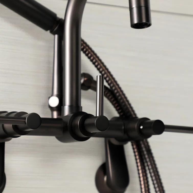 Kingston Brass AE8458DX Kingston Brass Concord Wall Mount Clawfoot Tub Faucet