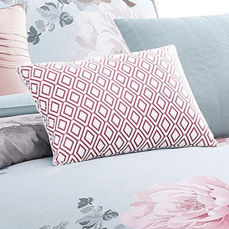 Benjara Cotton Blend 7 Piece Comforter Set