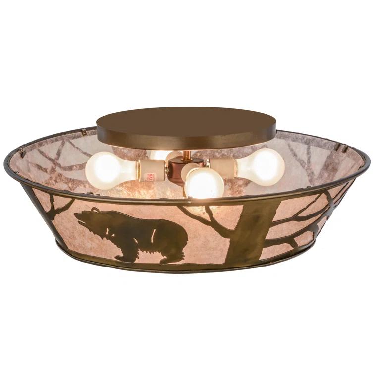 Meyda Lighting Mica Semi Flush Mount