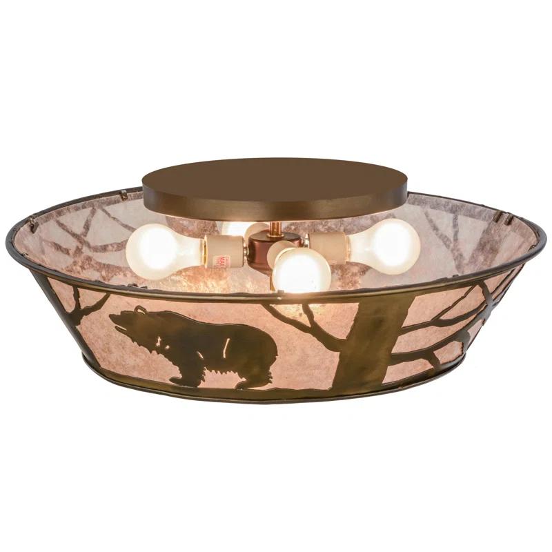 Meyda Lighting Mica Semi Flush Mount