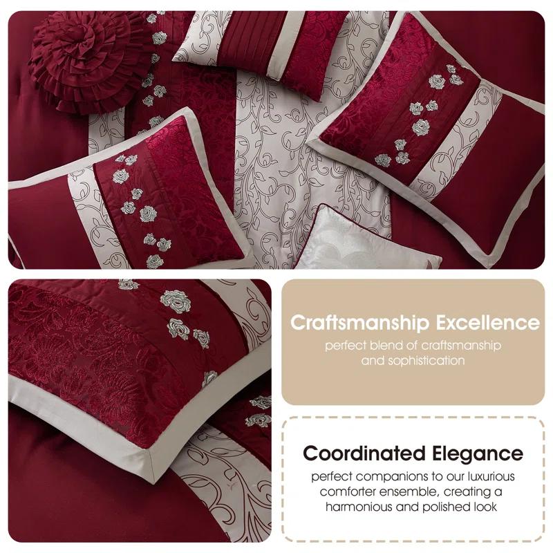 Nanshing America, Inc Riley 7 Piece Glam Comforter Set