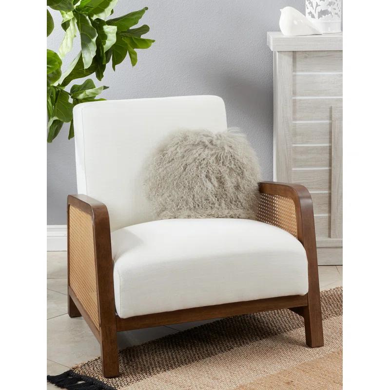 Mongolian Lamb Pillows Lumbar Throw Pillow