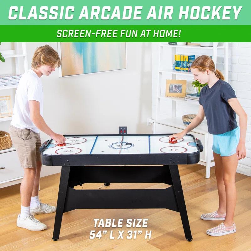 GoSports GoSports 54 Inch Air Hockey Arcade Table for Kids & Adults - Black
