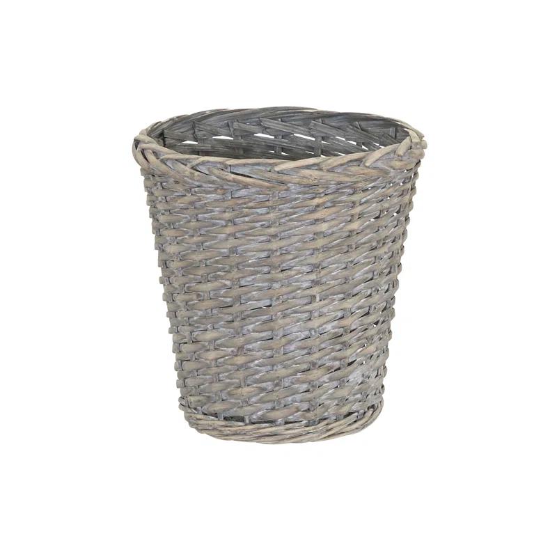Household Essentials Willow Wicker Open Waste Basket