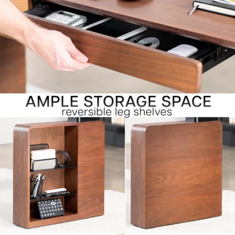 Vivo Vivo 71" X 30" Dual Motor Electric Executive Desk With Storage