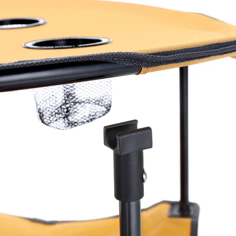 ARROWHEAD Outdoor Round Fabric Outdoor Folding Camping Table