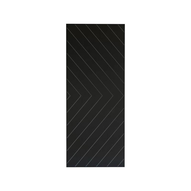 Renin 88'' Solid + Manufactured Wood Paneled Painted without Installation Hardware Kit Barn Door