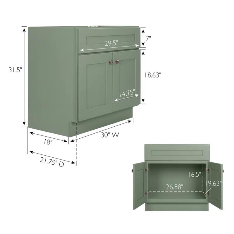Design House Brookings 30 Inch Bath Vanity, Ready to Assemble, Sherwin Williams®