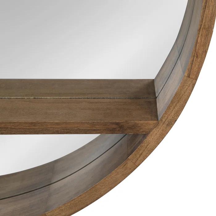 Shane Flat Wall Mirror with Shelves
