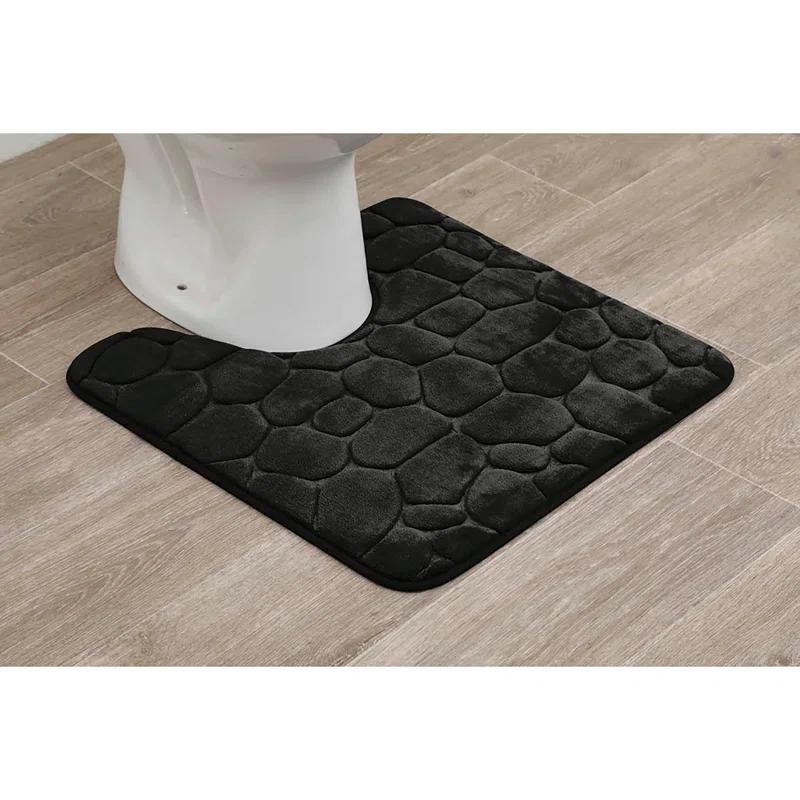 Evideco Pebbles 3D Contour Mat Microfiber Memory Foam 20' x 20"