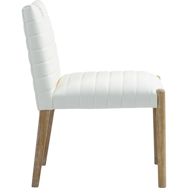 Latitude Run® Jaynia Vegan Leather Dining Side Chair (Set of 2)