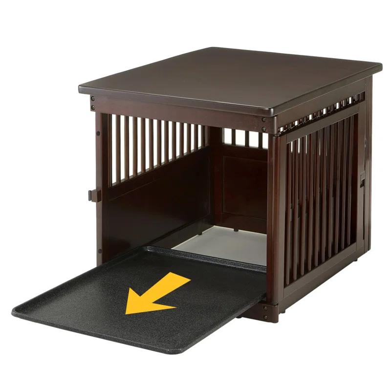 Richell Wooden End Table Pet Crate