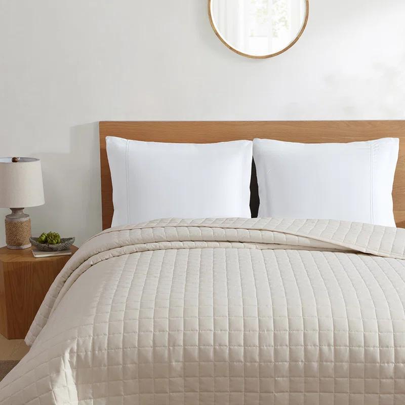 Jennifer Adams Home Lux California Square Geometric Quilted Blanket