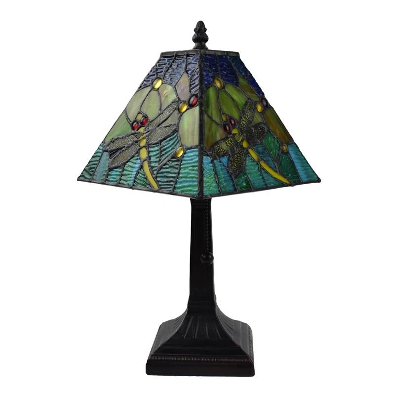 Amora Lighting Tiffany Metal Table Lamp