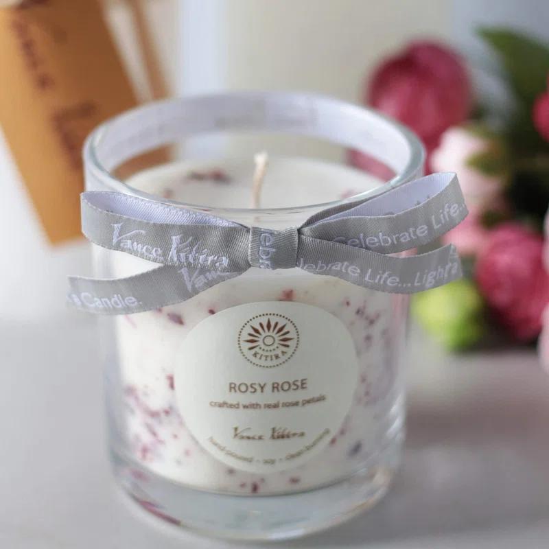 Clover Lane Velvet Rose Scented Jar Candle
