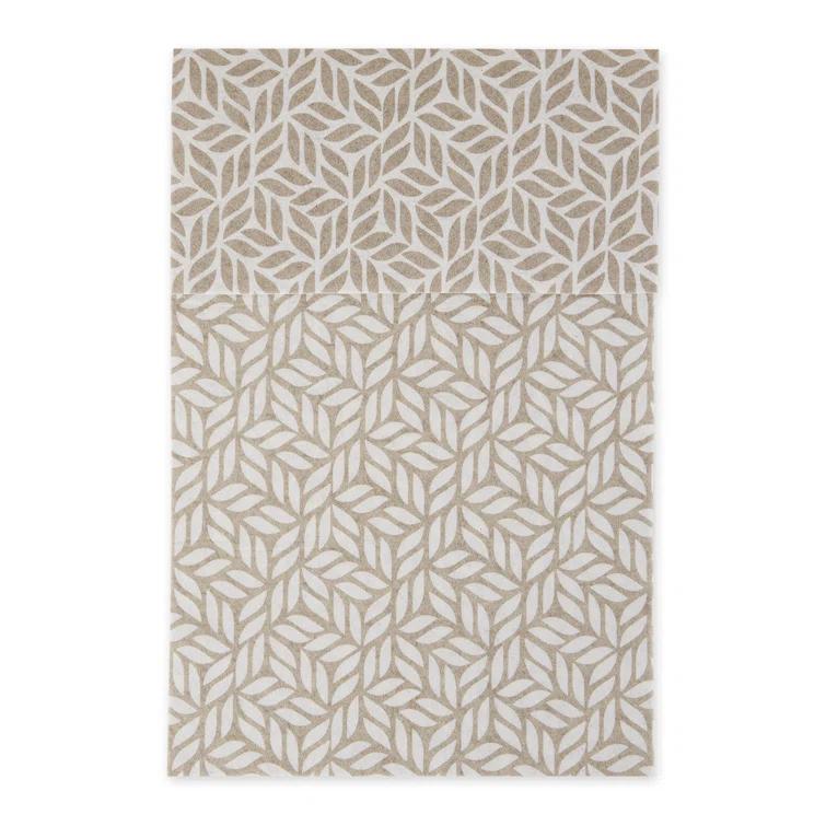 Design Imports Abstract Leaf Print Liner (Set of 6)