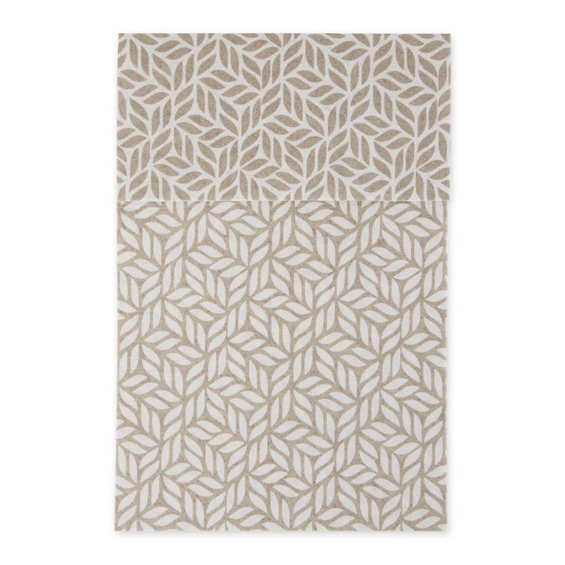 Design Imports Abstract Leaf Print Liner (Set of 6)