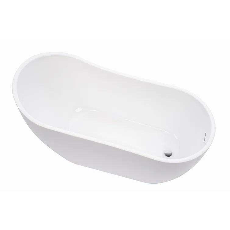 Vanity Art Amara Acrylic Freestanding Soaking Bathtub VA6904-S