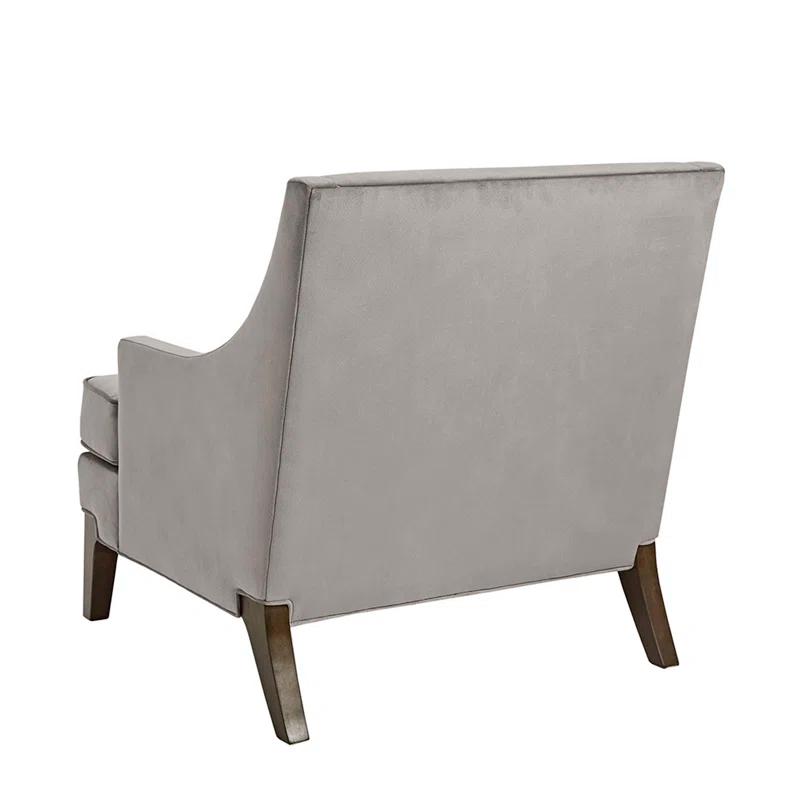 Anna Martha Stewart Anna Velvet Armchair with Lumbar Pillow