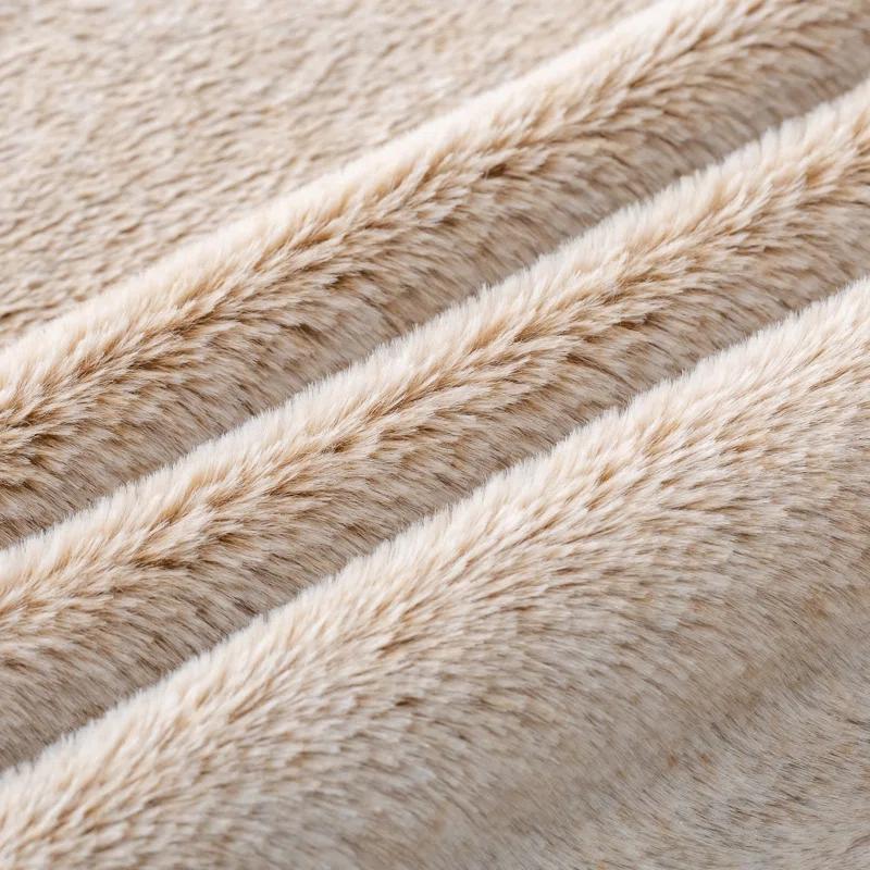 Glitzhome Solid Color Faux Fur Tree Skirt