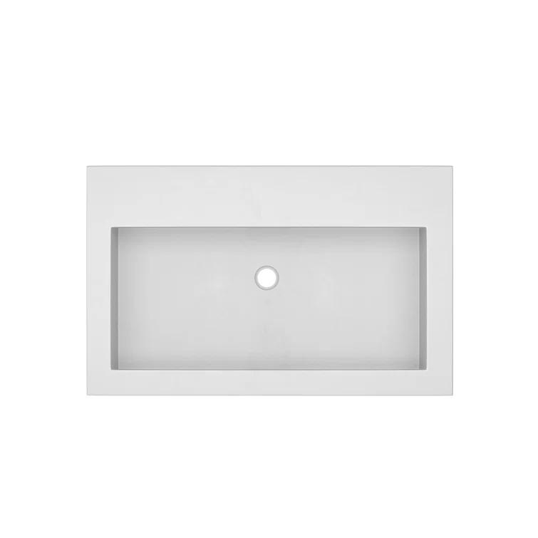 36.5" Single Bathroom Vanity Top with Sink