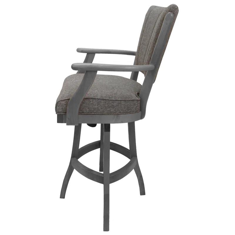 Red Barrel Studio® Irminger Classic Swivel Wood Extra Tall Stool 34" Seat