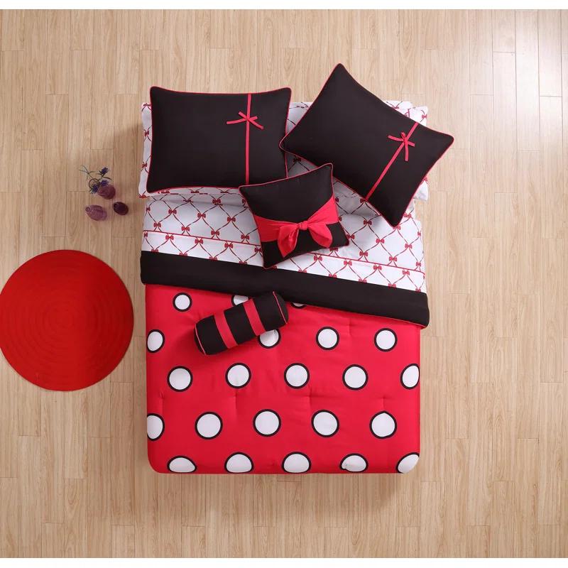 VCNY Sophie Polka Dot Bed-in-a-Bag Comforter Set