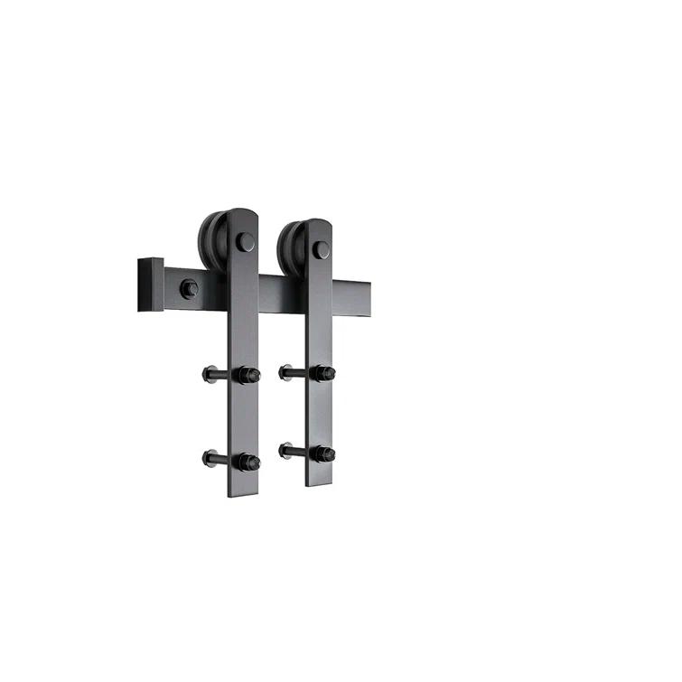 Belldinni Mirella Solid Manufactured Wood and Glass Barn Door with Installation Hardware Kit