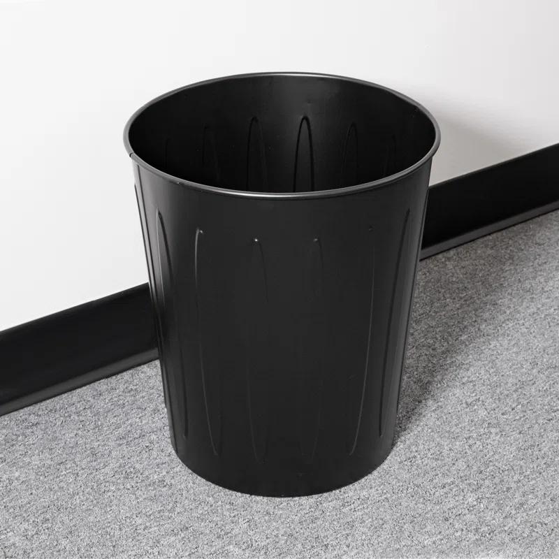 Genuine Joe Steel Open Kitchen Trash Can - 6 Gallons