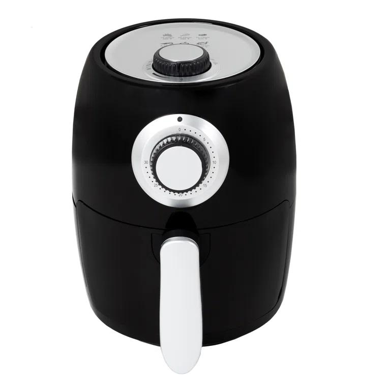 Classic Cuisine Air Fryer - 2.3-Quart Electric Fryer For Healthier Cooking - Compact Appliance With Nonstick Interior - Kitchen Gadgets By Classic Cuisine (Black)